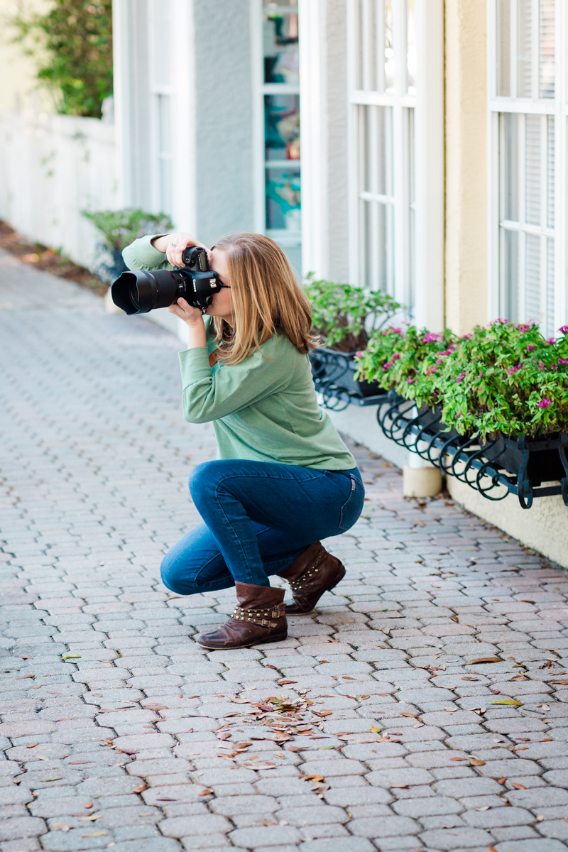 photographer in action