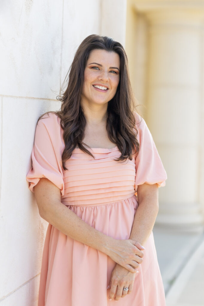 classy portrait with columns