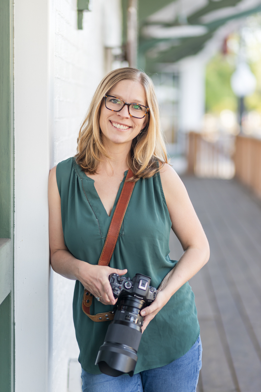 Photographer posing for headshot