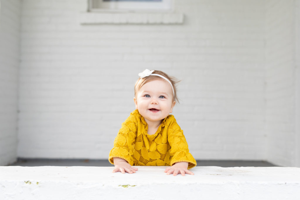 cute baby smiling