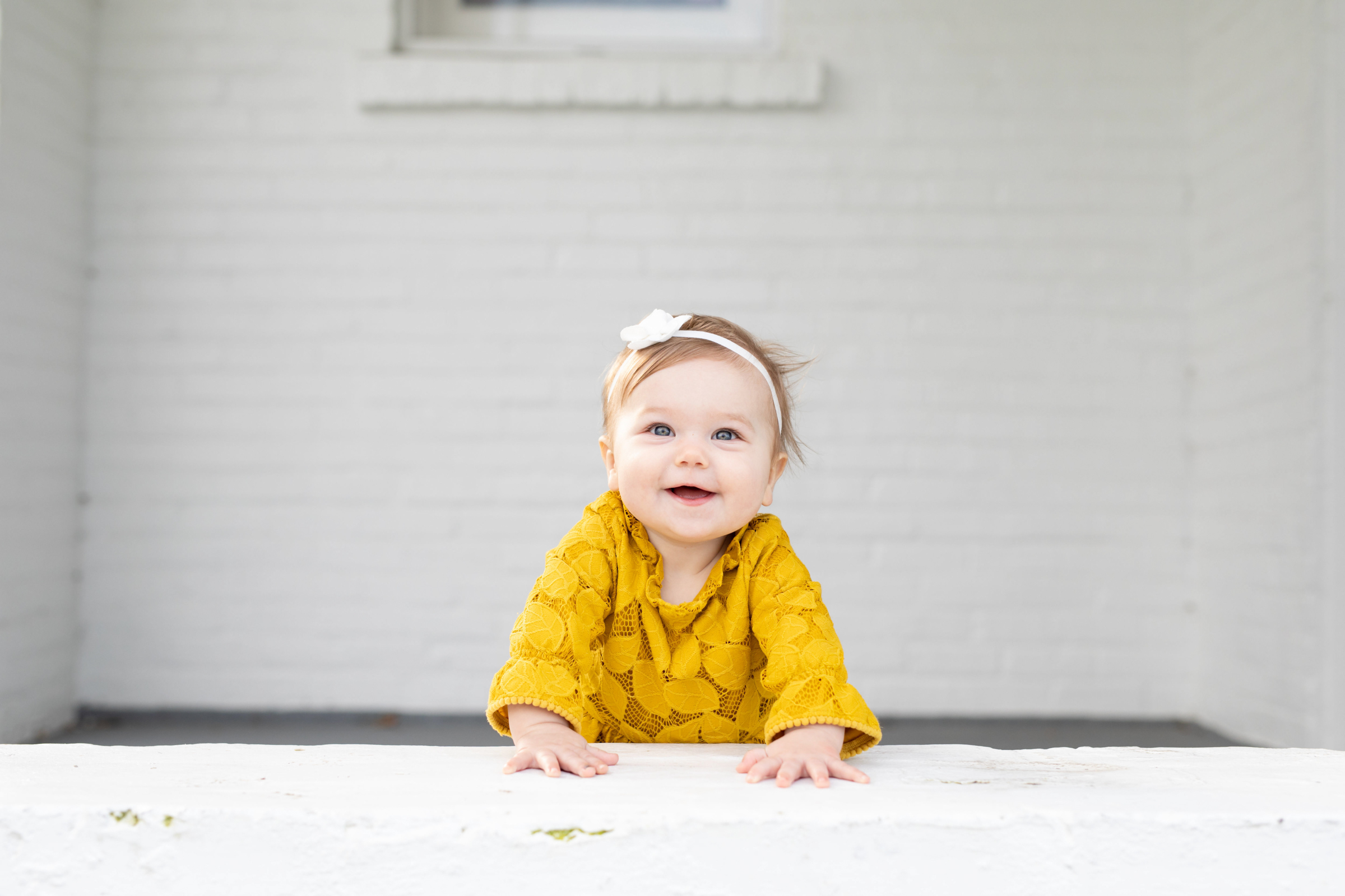 cute baby smiling
