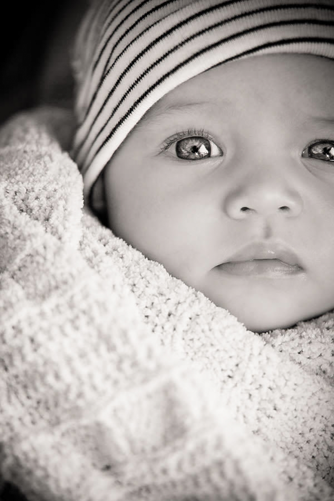 black and white newborn photo Palm harbor