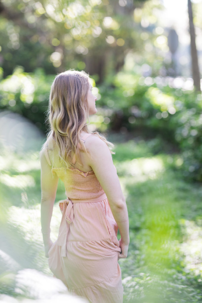pretty pink dress for portraits