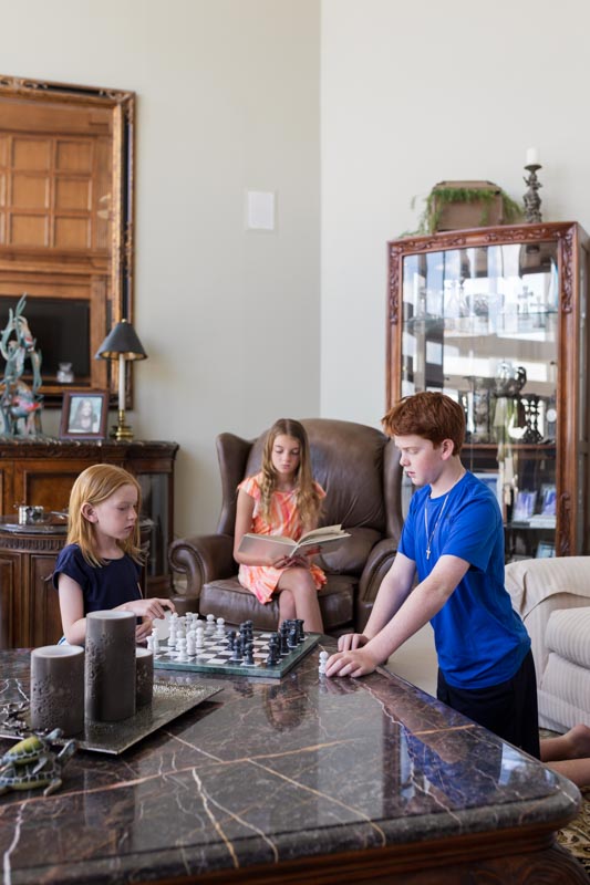 kids playing chess
