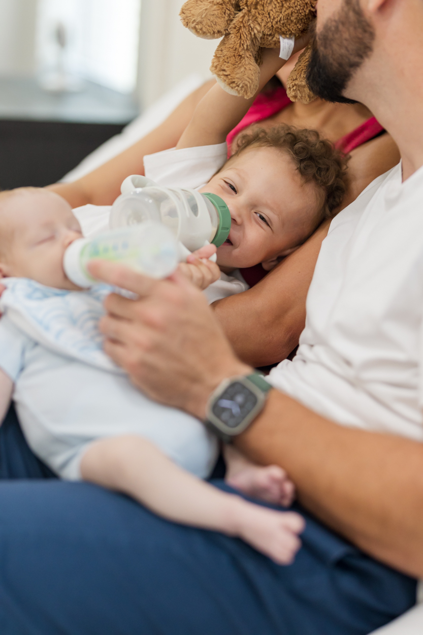 toddler and baby drinking bottles