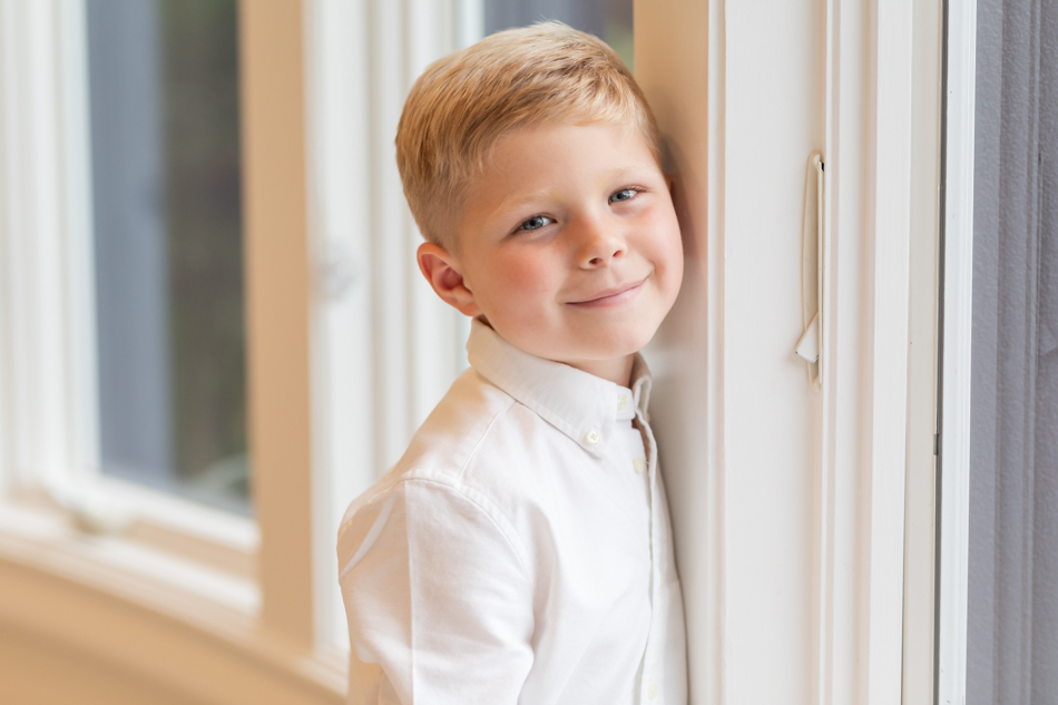 boy at the window