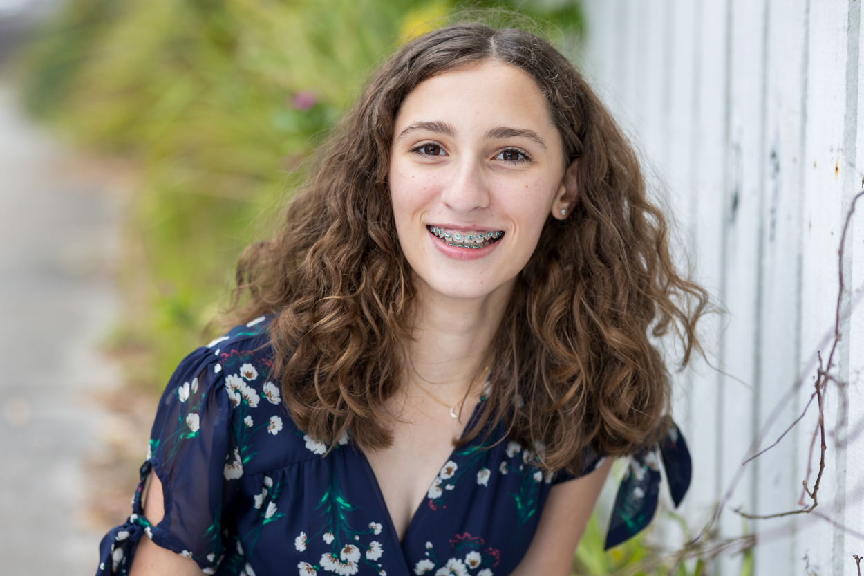 girl smiling at camera