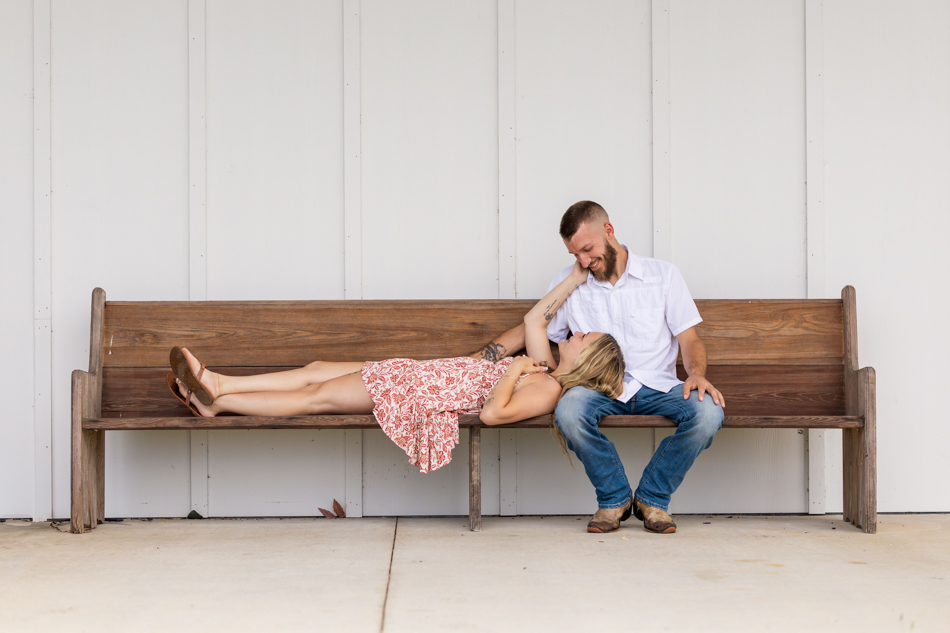 couple sitting on church pew